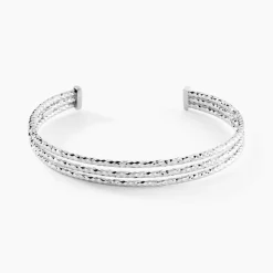 Bracelet Jonc Rachelle Argent Blanc-Histoire d'Or Discount
