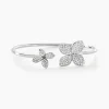 Histoire d'Or Bracelet Jonc Radiant Bloom Argent Blanc Oxyde