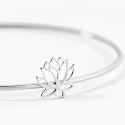 Bracelet Jonc Rosita Argent Blanc-Histoire d'Or Discount