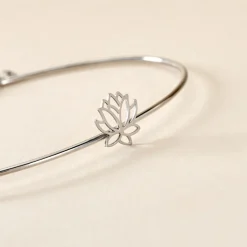 Bracelet Jonc Rosita Argent Blanc-Histoire d'Or Discount