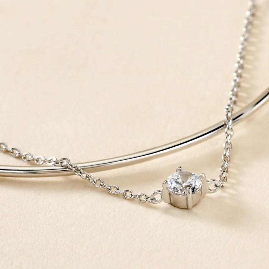 Bracelet Jonc Ruth De Zirconium-Histoire d'Or