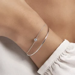 Bracelet Jonc Ruth De Zirconium-Histoire d'Or