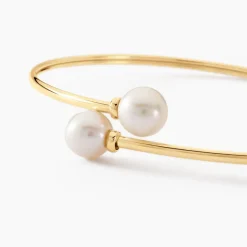 Histoire d'Or Bracelet Jonc Sammy Or Jaune Perle De Culture