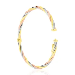 Bracelet Jonc Temani Or Tricolore-Histoire d'Or Online