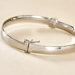 Bracelet Jonc Thaira Argent Blanc-Histoire d'Or Clearance