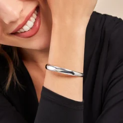 Histoire d'Or Bracelet Jonc Two Argent Blanc