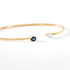 Histoire d'Or Bracelet Jonc Universe Or Jaune Topaze