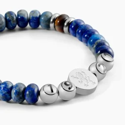 JOURDAN Bracelet 1921 Acier Blanc 艙il De Tigre