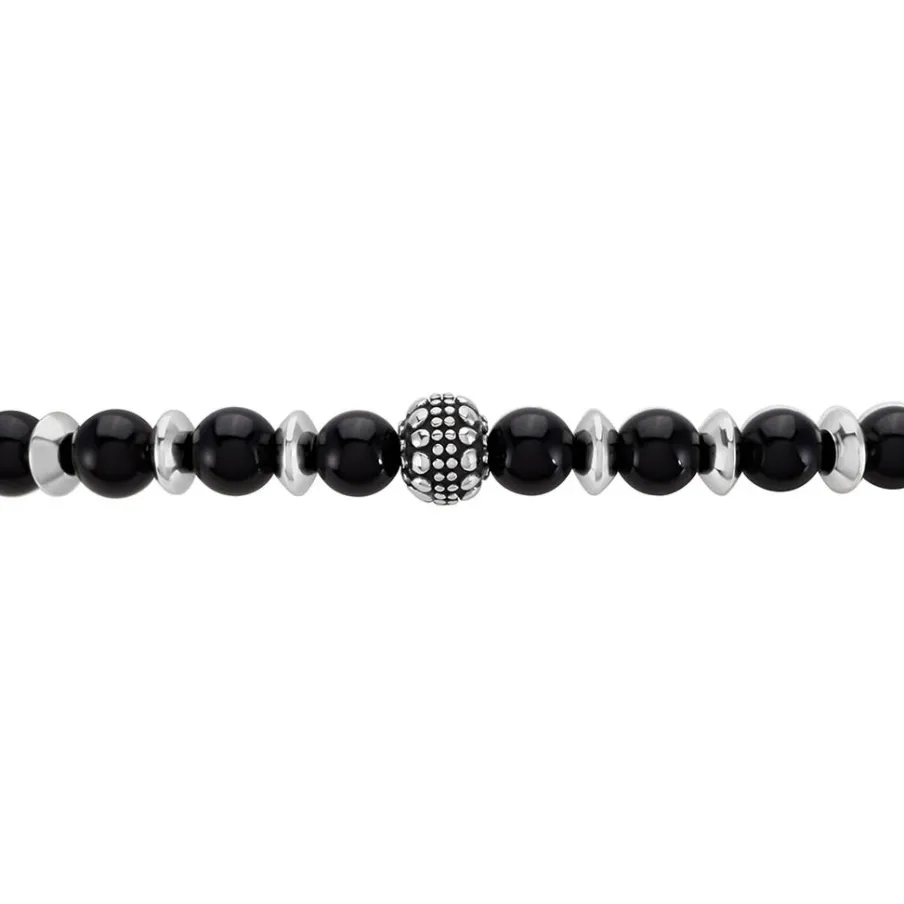 JOURDAN Bracelet Acier Gris Onyx