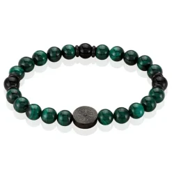 Bracelet Acier Noir Malachite-JOURDAN Hot