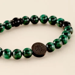 Bracelet Acier Noir Malachite-JOURDAN Hot