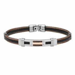 JOURDAN Bracelet Corelieae Acier Bicolore