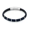 Bracelet Cuir Noir-JOURDAN Discount