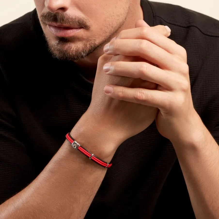 JOURDAN Bracelet Cuir Noir