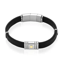 Bracelet Cuir Noir-JOURDAN Online