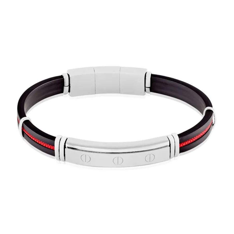 JOURDAN Bracelet Magnus Caoutchouc Bleu