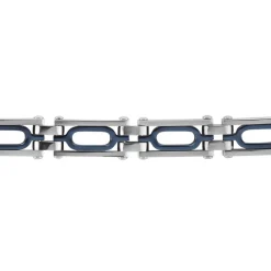 Bracelet Wild Acier Blanc Et Bleu-JOURDAN Online