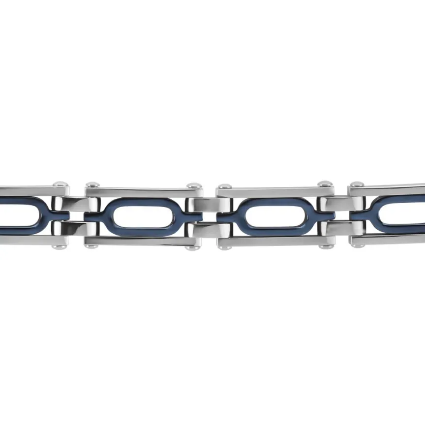 Bracelet Wild Acier Blanc Et Bleu-JOURDAN Online