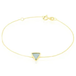 Histoire d'Or Bracelet Juliete Or Jaune Aigue Marine