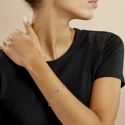 Bracelet Kaelig Plaqué Or Jaune Oxyde De Zirconium-Histoire d'Or Discount