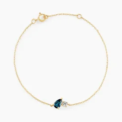 Bracelet Kobina Or Jaune Topaze Oxyde De Zirconium-Histoire d'Or Online