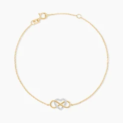 Histoire d'Or Bracelet Lacey Or Bicolore Oxyde De Zirconium