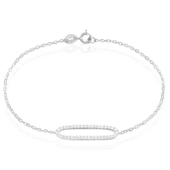 Histoire d'Or Bracelet Laïde Argent Blanc Oxyde De Zirconium