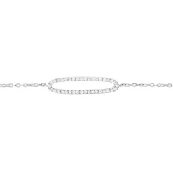 Histoire d'Or Bracelet Laïde Argent Blanc Oxyde De Zirconium
