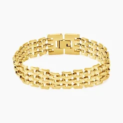 Histoire d'Or Bracelet Lady Code Acier Jaune
