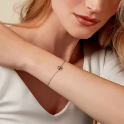 Bracelet Lalla Argent Blanc Pierre D'imitation-Histoire d'Or Best