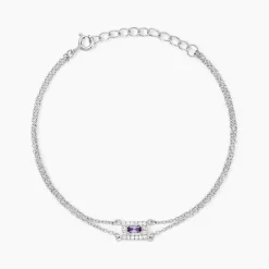 Histoire d'Or Bracelet Laurine Argent Blanc Oxyde De Zirconium