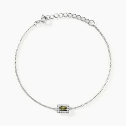 Histoire d'Or Bracelet Laurine Argent Blanc Oxyde De Zirconium