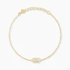 Bracelet Laurine Argent Jaune Oxyde De Zirconium-Histoire d'Or Outlet