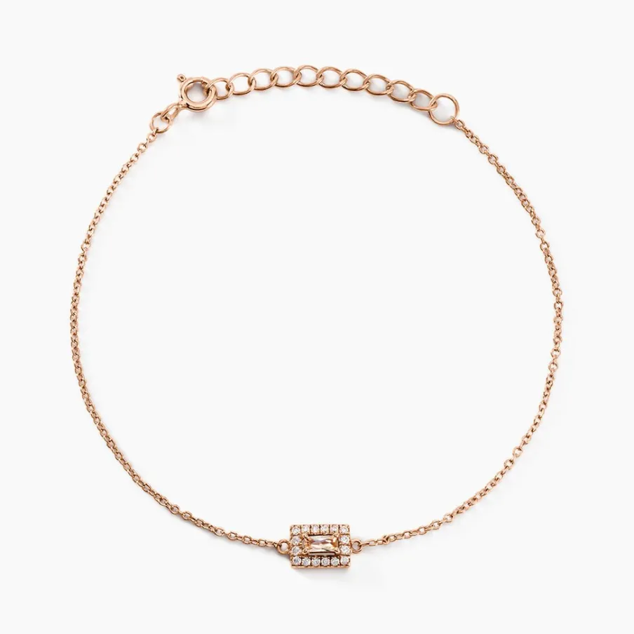 Histoire d'Or Bracelet Laurine Argent Rose Oxyde De Zirconium