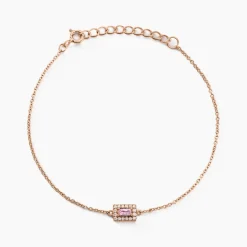 Histoire d'Or Bracelet Laurine Argent Rose Oxyde De Zirconium