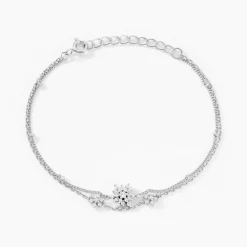 Bracelet Leila Argent Blanc Oxyde De Zirconium-Histoire d'Or Sale