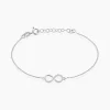 Histoire d'Or Bracelet Lirael Argent Blanc