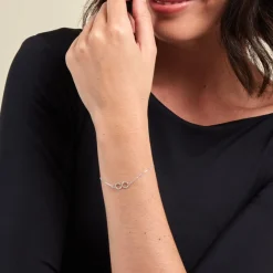 Histoire d'Or Bracelet Lirael Argent Blanc