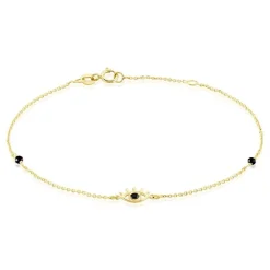 Histoire d'Or Bracelet Look At Me Or Jaune Oxyde De Zirconium Spinelle