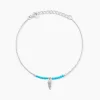 Histoire d'Or Bracelet Lottie Argent Blanc Turquoise