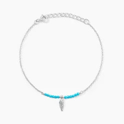 Histoire d'Or Bracelet Lottie Argent Blanc Turquoise