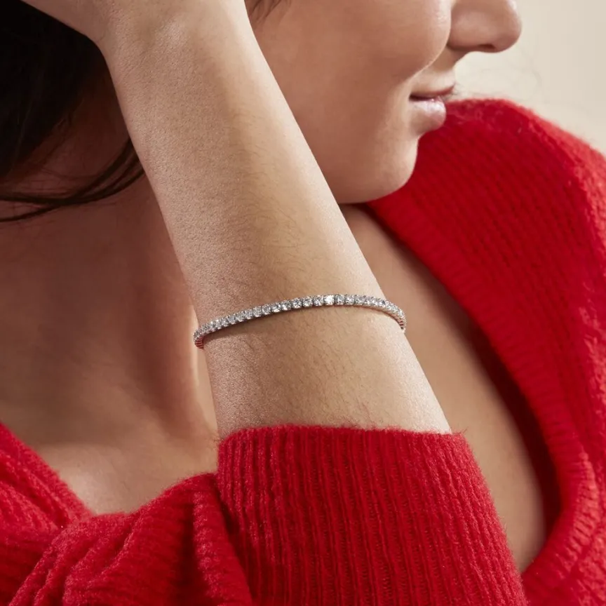 Bracelet Lou-anne Argent Blanc Oxyde De Zirconium Blanc-Histoire d'Or Clearance