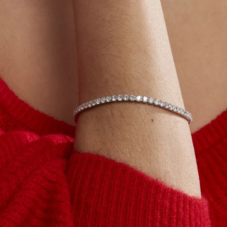 Bracelet Lou-anne Argent Blanc Oxyde De Zirconium Blanc-Histoire d'Or Clearance