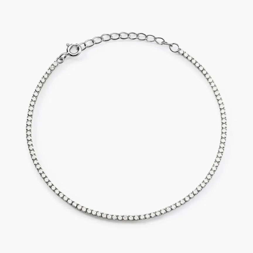 Bracelet Lou-anne Argent Blanc Oxyde De Zirconium-Histoire d'Or Discount