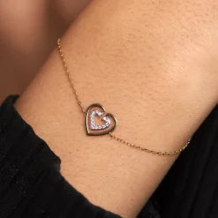 Bracelet Love Is In The Air Or Jaune Oxyde De Zirconium-Histoire d'Or Best