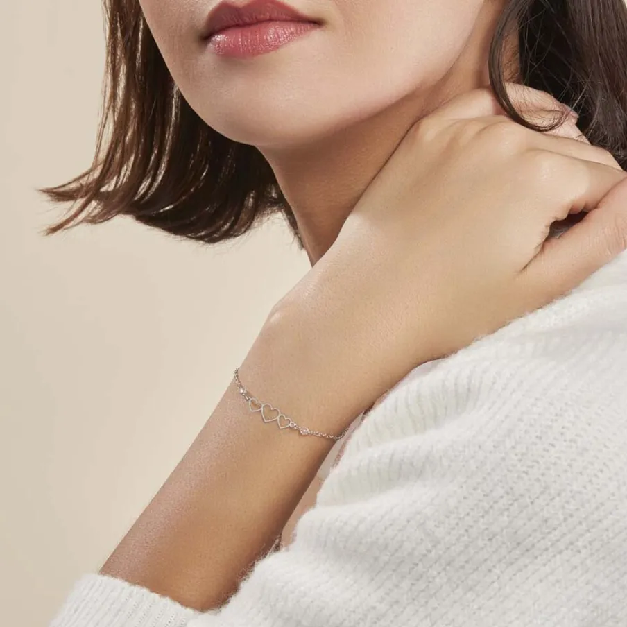 Histoire d'Or Bracelet Love Love De Zirconium