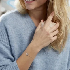 Bracelet Lucyna Or Blanc Oxyde De Zirconium-Histoire d'Or Outlet