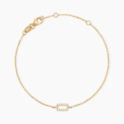 Histoire d'Or Bracelet Lueur Plaqué Or Jaune Oxyde De Zirconium