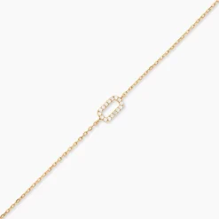 Histoire d'Or Bracelet Lueur Plaqué Or Jaune Oxyde De Zirconium