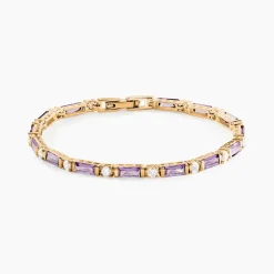 Histoire d'Or Bracelet Luteciaae Plaqué Or Jaune Oxyde De Zirconium